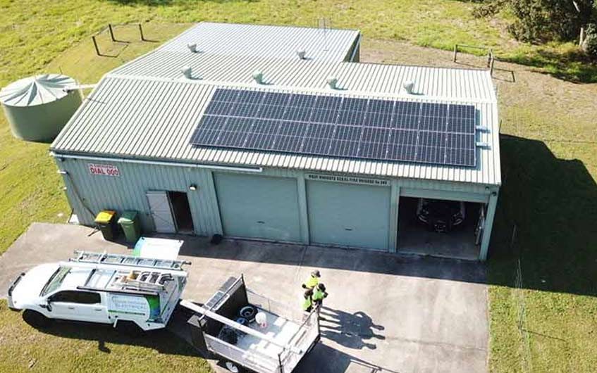 Solar panels above the roof — Solar in Buderim, QLD